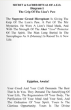 Mums the word “The Bes Kept Secrets Are Bes Kept Sacred”  Secret & Sacred rituals of the Ancient Egyptian & Masonic Orders