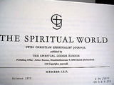 Lot 123 Issues  Spiritual World,Beatrice Brunner