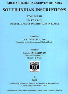 South Indian Inscriptions- Volume III ( Part I&II, Miscellaneous Inscriptions in Tamil)