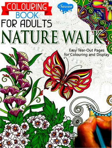 Colouring Book For Adults: Nature Walk (A Pictorial Book)
