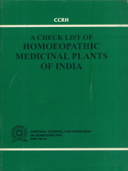 A Check List of Homoeopathic Medicinal Plants of India