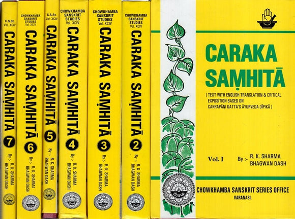 Caraka Samhita (Critical Exposition Based On Cakrapani Datt's Ayurveda Dipika) (Set of 7 Volumes)