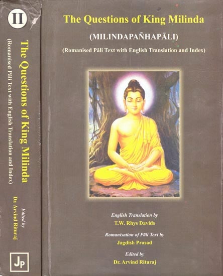 The Questions of King Milinda: Milindapanhapali (Romanised Pali Text with English Translation and Index) (Set of 2 Volumes)