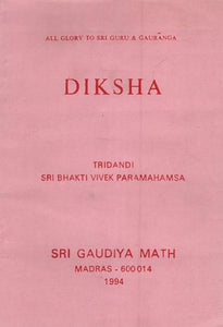 Diksha (An Old and Rare Book)