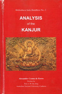 Analysis of The Kanjur