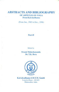 Abstracts and Bibliography of Articles on Yoga from Kaivalydhama