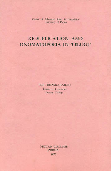 Reduplication and Onomatopoeia in Telugu (An Old and Rare Book)