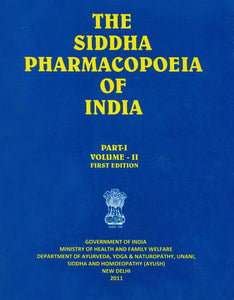 The Siddha Pharmacopoeia of India (Part I, Volume II)