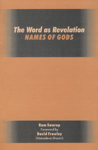 The Word as Revelation Names of Gods