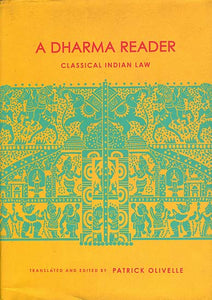 A Dharma Reader - Classical Indian Law