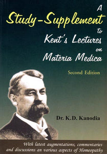 A Study Supplement to Kent's Lectures on Materia Medica