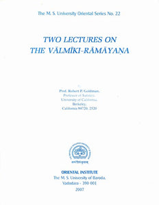 Two Lectures on The Valmiki-Ramayana