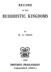 Records of the Buddhistic Kingdoms