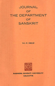 Journal of The Department of Sanskrit- Volume 4, 1989-90 (An Old Book)