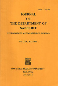 Journal of The Department of Sanskrit- Volume 19, 2013-14