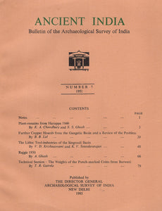 Ancient India- Bulletin of the Archaeological Survey of India (Number 7)