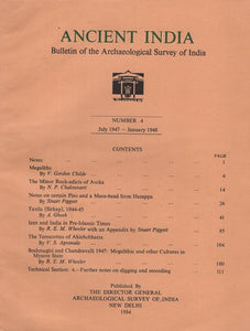 Ancient India- Bulletin of the Archaeological Survey of India (Number 4)