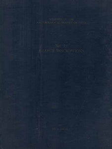 Bijapur Inscriptions- Memoirs of The Archaeological Survey of India