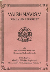 Vaishnavism- Real and Apparent (An Old and Rare Book)