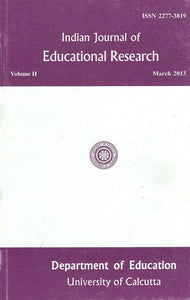 Indian Journal of Educational Research- Voume II (Old Book)