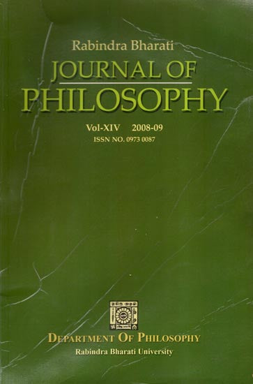 Rabindra Bharati Journal of Philosophy: Vol-XIV, 2008-09 (An Old and Rare Book)