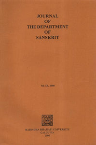 Journal of the Department of Sanskrit: Vol. IX- 2000 (An Old and Rare Book)