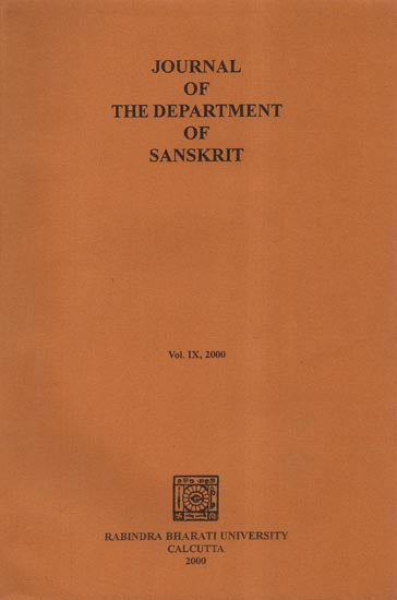 Journal of the Department of Sanskrit: Vol. IX- 2000 (An Old and Rare Book)