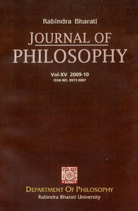 Rabindra Bharati Journal of Philosophy: Vol- XV, 2009- 10