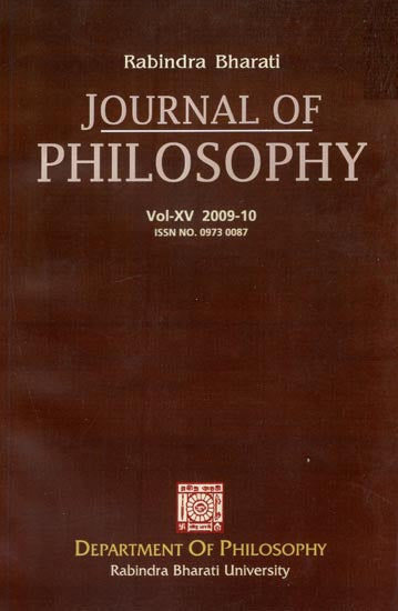 Rabindra Bharati Journal of Philosophy: Vol- XV, 2009- 10