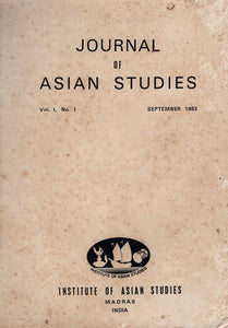 Journal of Asian Studies- Vol. 1, No. 1 September 1983 (An Old and Rare Book)