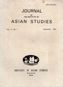 Journal of The Institute of Asian Studies- Vol. 5. No. 1- September 1987 (An Old and Rare Book)