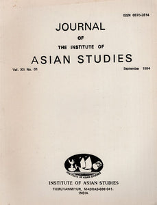 Journal of The Institute of Asian Studies- Vol. XII, No. 01- September 1994 (An Old and Rare Book)