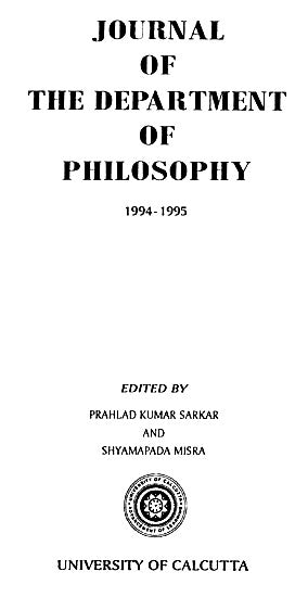 Journal of The Department of Philosophy 1994- 1995