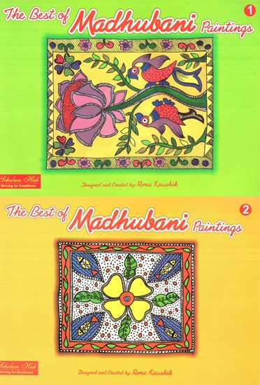 The Best of Madhubani Paintings- A Pictorial Book (Set of 2 Volumes)