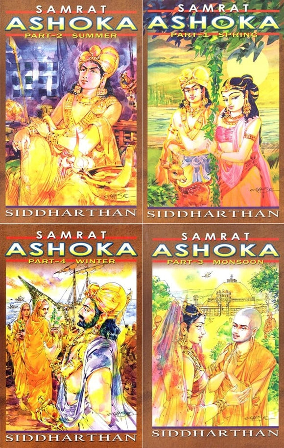 Samrat Ashoka (Set of 4 Volumes)