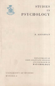 Studies in Psychology (An Old and Rare Book)
