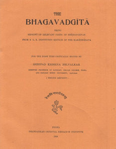 Critical Edition of The Bhagavadgita