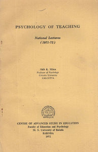 Psychology of Teaching- National Lecture- 1971-72 (An Old and Rare Book)