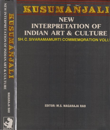 Kusumanjali - New Interpretation of Indian Art & Culture in Set of 2 Volumes (An Old & Rare Book)