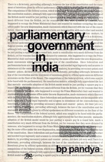 Parliamentary Government in India (An Old and Rare Book)