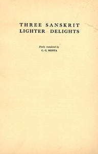 Three Sanskrit lighter Delights (An Old & Rare Book)