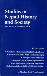 Studies in Nepali History and Society Vol. 24 No. 2 December 2019