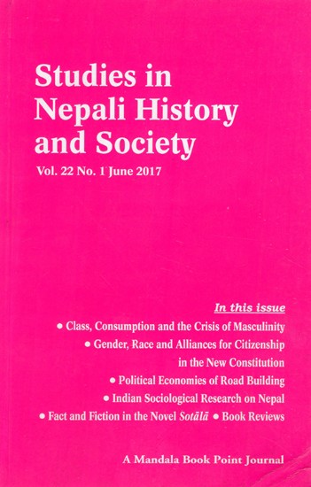 Studies in Nepali History and Society (Vol. 22 No. 1 June 2017)