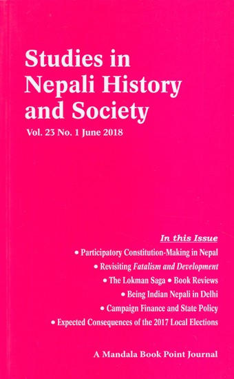 Studies in Nepali History and Society (Vol. 23 No. 1 June 2018)