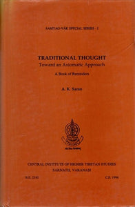 Traditional Thought- Toward an Axiomatic Approach (An Old and Rare Book)