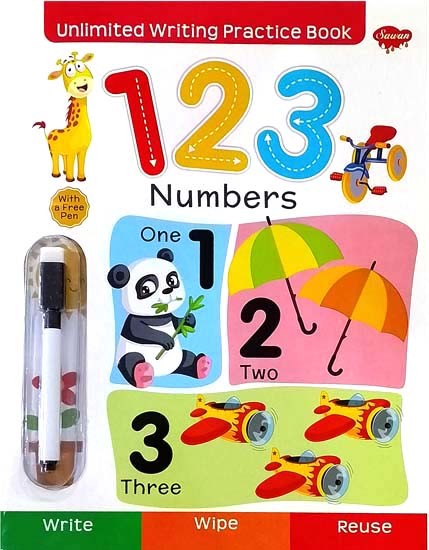1 2 3- Numbers (Unlimited Writing Practice)