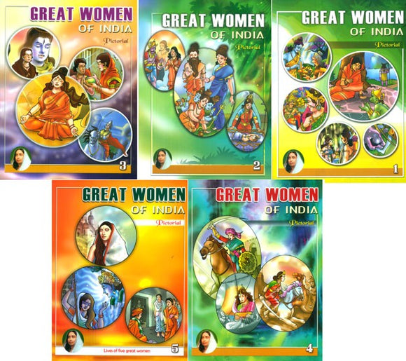 Great Women of India- Pictorial (Set of 5 Books)