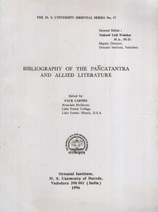 Bibliography of the Pancatantra and Allied Literature