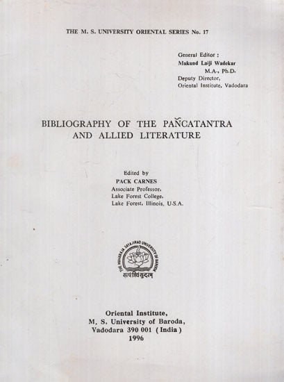 Bibliography of the Pancatantra and Allied Literature