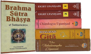 Complete Library of Vedanta (Prasthantrayi with Bhashya): Sanskrit and English